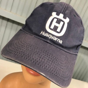 Husqvarna Blue Faded Adjustable Cintas Baseball Cap Hat - Picture 1 of 6