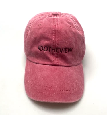 "#DOTHEVIEW" Sombrero de béisbol rosa salmón Vistas Turísticas Gorra Adams- Foto 1 de 4