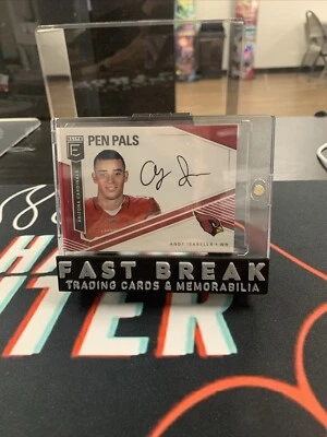 2019 Donruss Elite Pen Pals Andy Isabella #PP-AI Rookie RC Auto Cardinals - Image 1 of 2