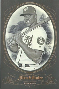 Topps Allen & Ginter 2019 gabinete tapa de caja #BL-5 Juan Soto Nationals - Imagen 1 de 1