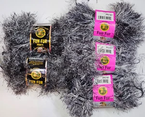 Lion Brand Fun Fur Prints eyelash yarn, 40g/57 yd each, Lot of 5 - Picture 1 of 9