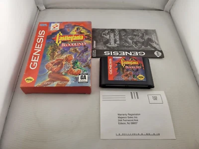 Castlevania: Bloodlines Sega Genesis Complete In Box CIB Great Shape With Reg - Image 1 of 4