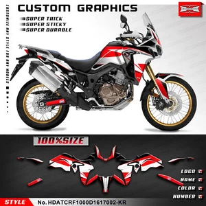 Motorcycle Graphics Stickers Decals for Africa Twin CRF1000L CRF1000D 2016 2017 - Picture 1 of 9