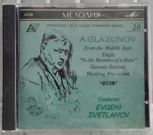 Glazunov - Symphonic Works Svetlanov Melodiya USSR 1991 CD No ifpi NM - Picture 1 of 2