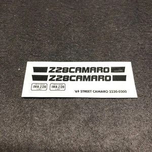Monogram '69 Street Camaro Decals #2230 Original Z28 1977 Issue Chevy Muscle Car - Picture 1 of 3