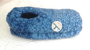 Blau grau Strick Schlupf Socken Fleece Linie W US Gr. 7-10 M Bott NSlip Noppen Stretch NEU - Bild 1 von 6