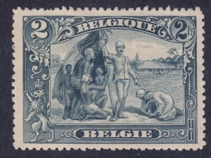 Bélgica 120 Como Nuevo OG 1915 2fr Pizarra Campaña Antiesclavista en la Edición Congo - Imagen 1 de 1