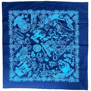 David Sloan Navajo Artist Bandanna 2016 Scarf Indigenous Streetwear Lowbrow - Picture 1 of 7