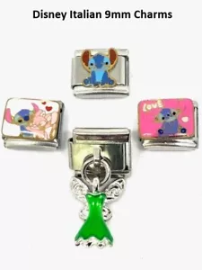 Lilo Stitch Modular Italian charms - Fits classic 9mm Mod Style Bracelets Gift - Picture 1 of 15
