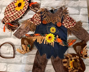Halloween Baby Scarecrow Costume  6–12 Months  Fall Harvest Outfit pictures - Picture 1 of 20