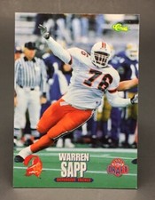 💎🏈 1995 Classic NFL Draft Warren Sapp rookie #12 Buccaneers Miami Hurricanes 