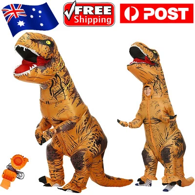 T-Rex Blow Inflatable Dinosaur Costume Adult Kids Jurassic World Park T rex Blow - image 1 of 4