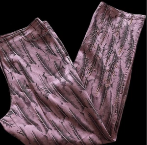 Vintage Christine Phillipe Women’s Size 16 Embellished Sequin Pink Pants - Picture 1 of 12