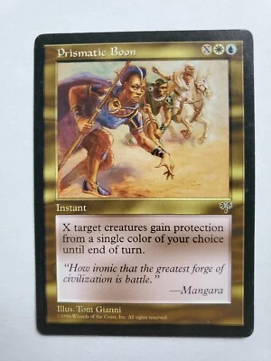 MTG Magic The Gathering Card Prismatic Boon Instant White Blue Mirage 1994 - Image 1 of 2