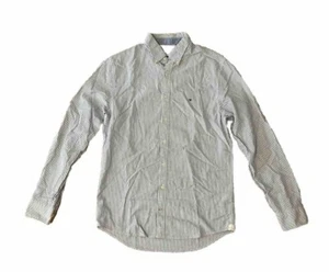 Men’s Tommy Hilfiger Size S Small Long Sleeve Button Up Shirt Blue White Striped - Picture 1 of 5