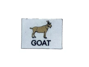 Embroidery patch sew badge iron on glue transfer goat - Picture 1 of 1