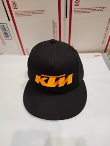 KTM The Classics Adjustable Snapback Hat Black Orange - Picture 1 of 9