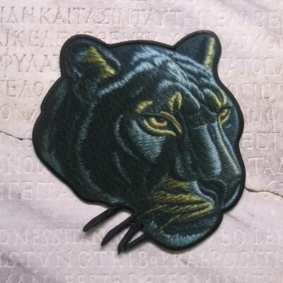 Black Panther Patch Jungle Patch Bold & Fierce Big Cat Iron-On Patch Applique - Image 1 of 4