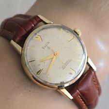 Vintage ELGIN men's automatic watch cal.761 27Jewels U.S.A 10k RGP 1950s