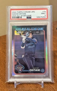 Shohei Ohtani PSA 9 2024 Topps Chrome Update 2024 All-Star Game #18 MINT 9 - Picture 1 of 4
