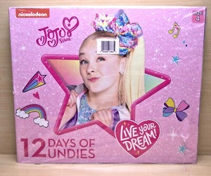 Nickelodeon Girls' JoJo Siwa 12 Days of 'Un-Boxing' Panty Giftbox "NEW" size 4 - Picture 1 of 10