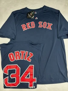 DAVID ORTIZ BOSTON RED SOX COOPERSTOWN NAME NUMBER JERSEY Mens Small SHIRT NEW - Picture 1 of 1