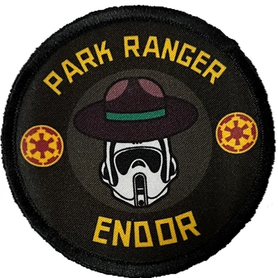 Park Ranger Endor Funny Morale Patch Tactical Military USA - Image 1 of 4