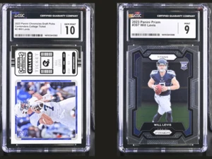 TWO WILL LEVIS RC 2023 Contenders College Ticket & Prizm #397+ FREE SHIPPING! - Picture 1 of 5