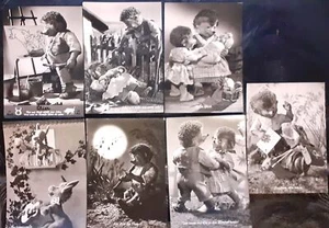 Sette Foto Cartoline Mecki von Diehl Film Redaktionsigel von " HOR ZU" 1961 - Picture 1 of 2