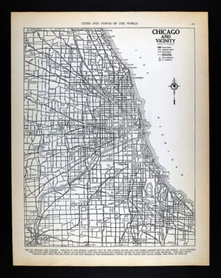 1937 McNally Map Chicago Illinois Navy Pier Michigan Avenue Oak Park IL Rt. 66 - Image 1 of 4