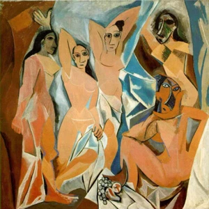 Les demoiselles d'Avignon Pablo Picasso Hand Painted Oil Painting Repro Canvas - Picture 1 of 7