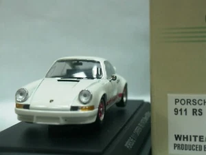 WOW EXTREMELY RARE Porsche 911 RS 2.7 Carrera 1973 White Red 1:43 Ebbro-Spark - Picture 1 of 3