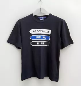 Junya Watanabe Comme Des Garçons T Shirt Medium Black Paris Street Signs Japan - Picture 1 of 11