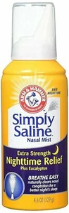 Arm Hammer Simply Saline Plus Nasal Nighttime Mist Extra Strength 4.25 oz 6 Pack - Picture 1 of 4