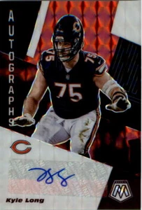 2020 Panini Mosaic Autographs Mosaic Choice Fusion Red #19 Kyle Long Auto - Picture 1 of 2
