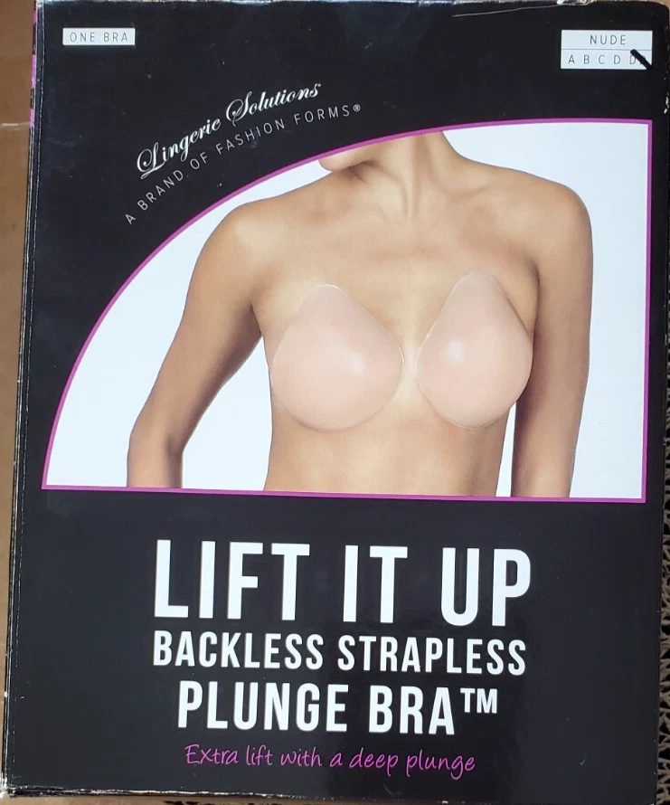 Fashion Forms Women’s Lift It Up Backless Strapless Plunge Bra Nude DD 6-0 - Image 1 of 1