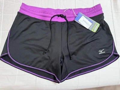 Pantalones Cortos para Correr Negro/Púrpura MIZUNO Atléticos Gimnasio Fútbol Voleibol Talla M Foto 1 de 4