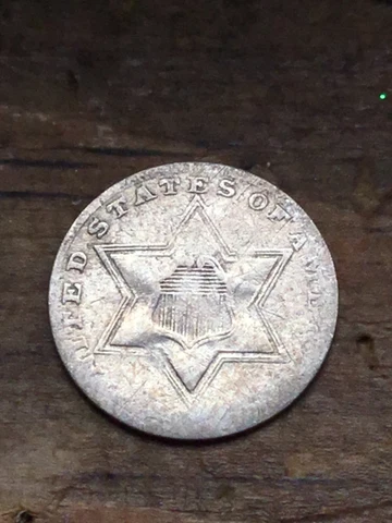 XXX RARE USA 90% SILVER 3 CENT COIN TYPE 2 1854-1858 Cover