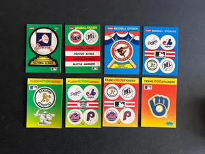 1988-91 Fleer Baseball Team Logo Stickers-U Pick Cards-BUY More,Save More - Picture 1 of 143