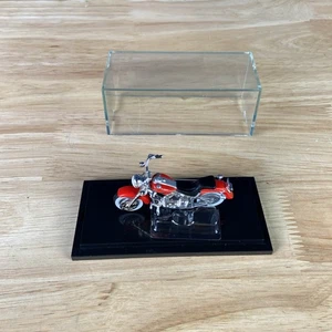 2000 100% Hot Wheels Red 1990 Harley Davidson Fat Boy Motorcycle - Picture 1 of 8