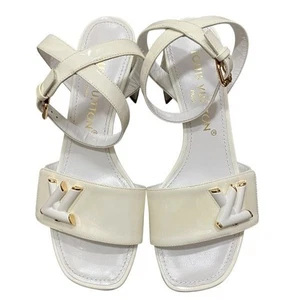 Sandalias Louis Vuitton Shake Line blancas marca accesorios zapatos para mujer - Imagen 1 de 9