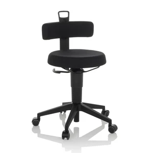 Rollhocker Arbeitshocker Hocker mit Lehne Bürohocker Praxishocker Drehhocker - Bild 1 von 10