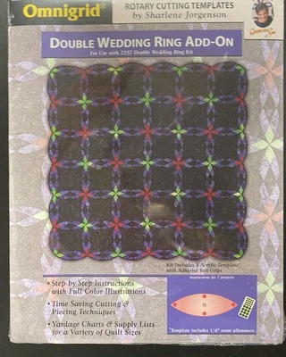 Omnigrid Rotary Cutting Template 2260 Double Wedding Ring Add On For 2257 - Image 1 of 4