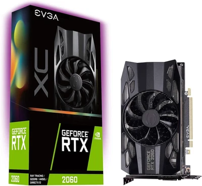 Tarjeta de gráficos EVGA GeForce RTX 2060 XC GAMING 6 GB GDDR6 *NUEVA* Foto 1 de 4