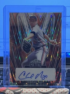 2024 Leaf Baseball Charles Nagy #BA-CN1 Fire Pulsar Auto 1/1 Cleveland Indians - Picture 1 of 2
