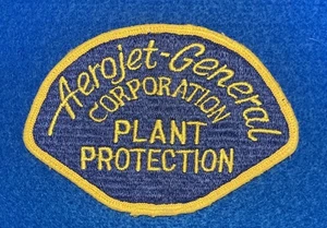 Vintage 20th C. Aerojet – General Corp. plant protection, Embroidered patch,NOS - Picture 1 of 5