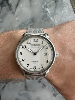 Zeppelin LZ127 Graf Zeppelin Armbanduhr 7854 Herrenuhr Automatik Edelstahl 300€ - Bild 1 von 4