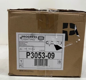 Progress Lighting P3053-09 3-Light Brushed Nickel Bath Light New - Picture 1 of 2