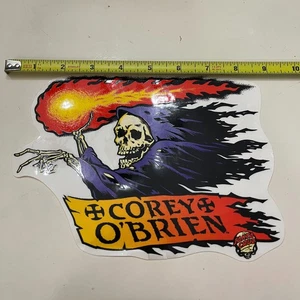 Santa Cruz Corey O'Brien Reaper Sticker 9" inches Skateboard 1980s - Picture 1 of 5