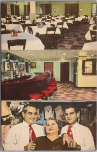 C1940s OMAHA, Nebraska Postal "SAM NISI'S SPARE TIME CAFÉ" Restaurante / LINO - Imagen 1 de 2